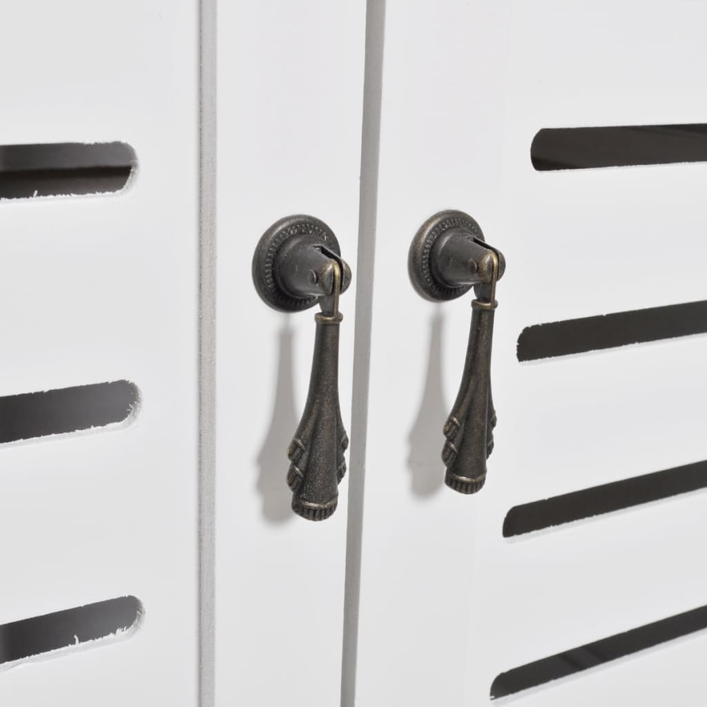 vidaXL Bathroom Cabinet Albuquerque Wood White 46x24x117.5 cm