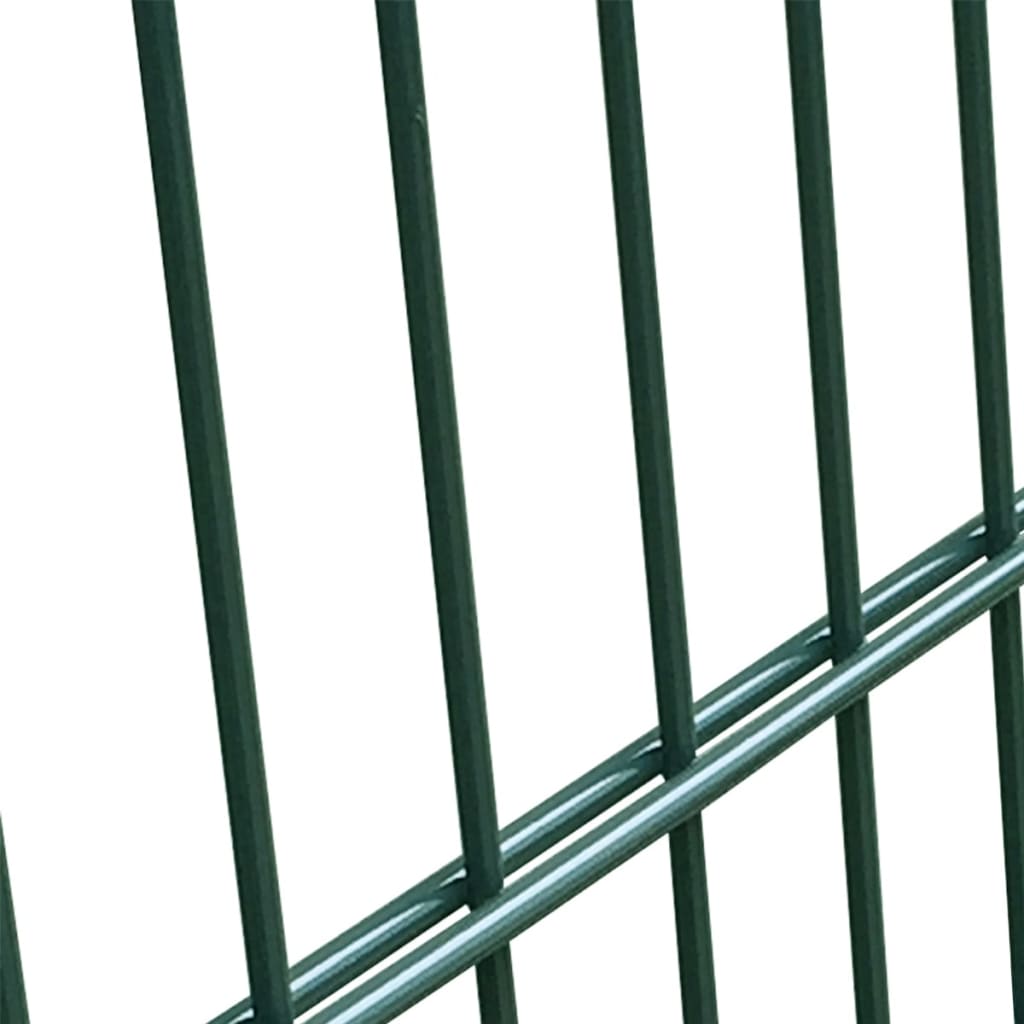 vidaXL Fence Gate Steel Green 105x150 cm