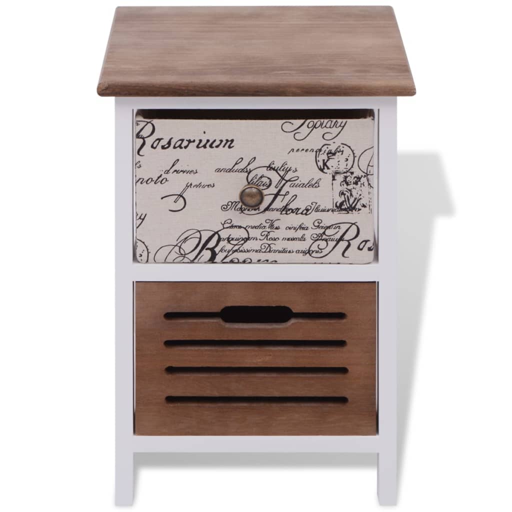 vidaXL Bedside Cabinets 2 pcs Wood