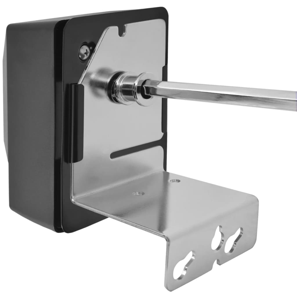 vidaXL BBQ Rotisserie Spit with Motor Steel 1000 mm