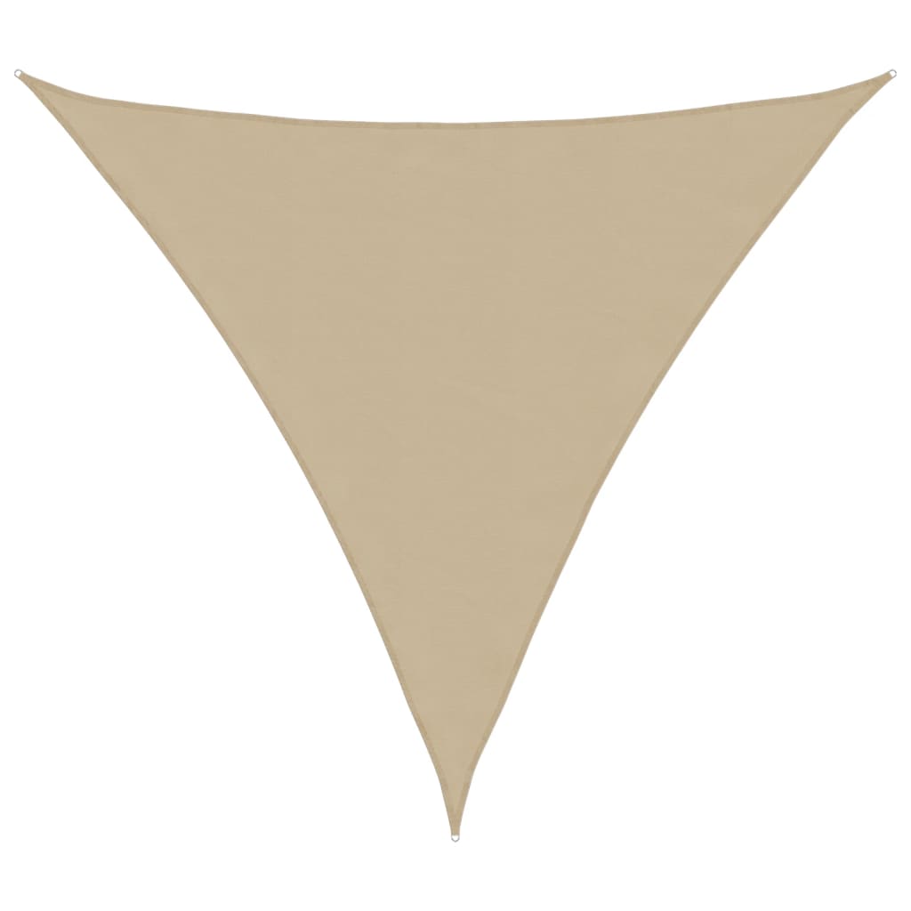 vidaXL Sunshade Sail Oxford Fabric Triangular 5x5x5 m Beige