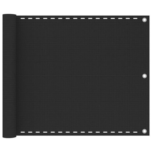 vidaXL Balcony Screen HDPE 75x600 cm Anthracite