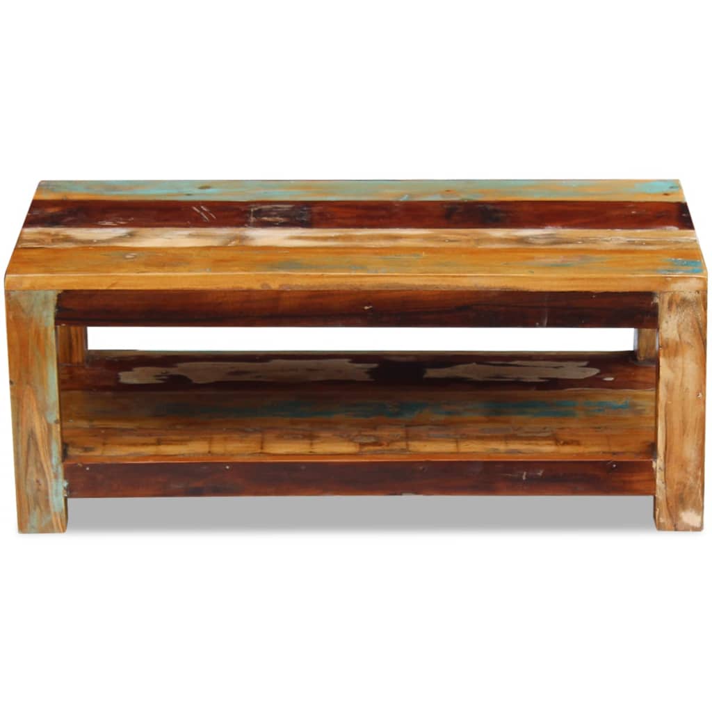 vidaXL Coffee Table Solid Reclaimed Wood 90x45x35 cm