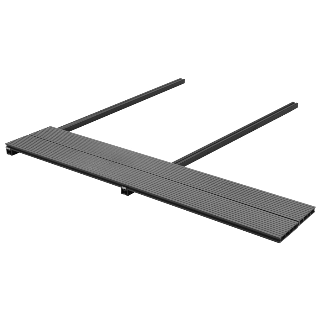 vidaXL WPC Decking Boards with Accessories 30 m² 2.2 m Grey