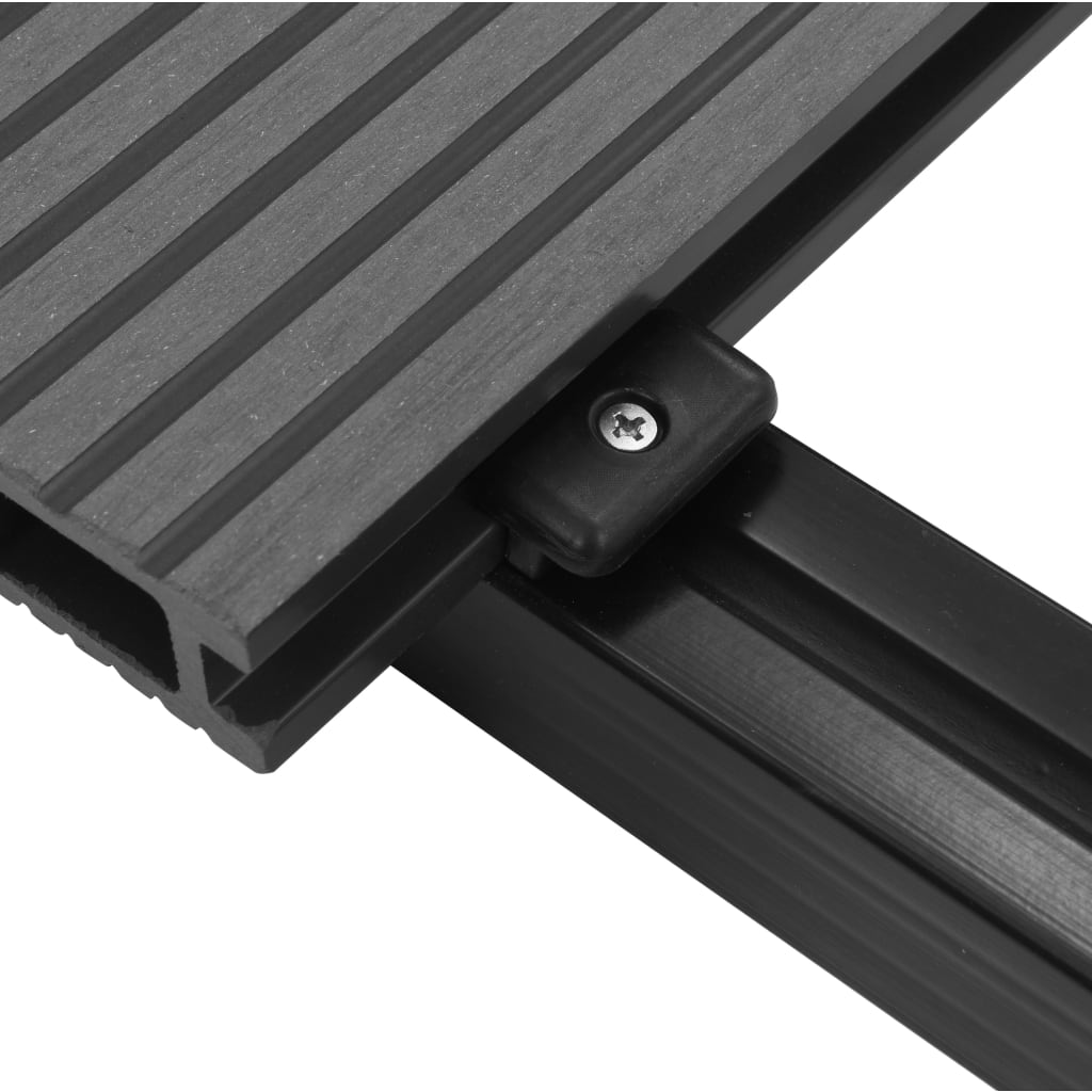 vidaXL WPC Decking Boards with Accessories 30 m² 2.2 m Grey