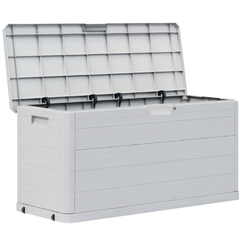 vidaXL Garden Storage Box 280 L Light Grey