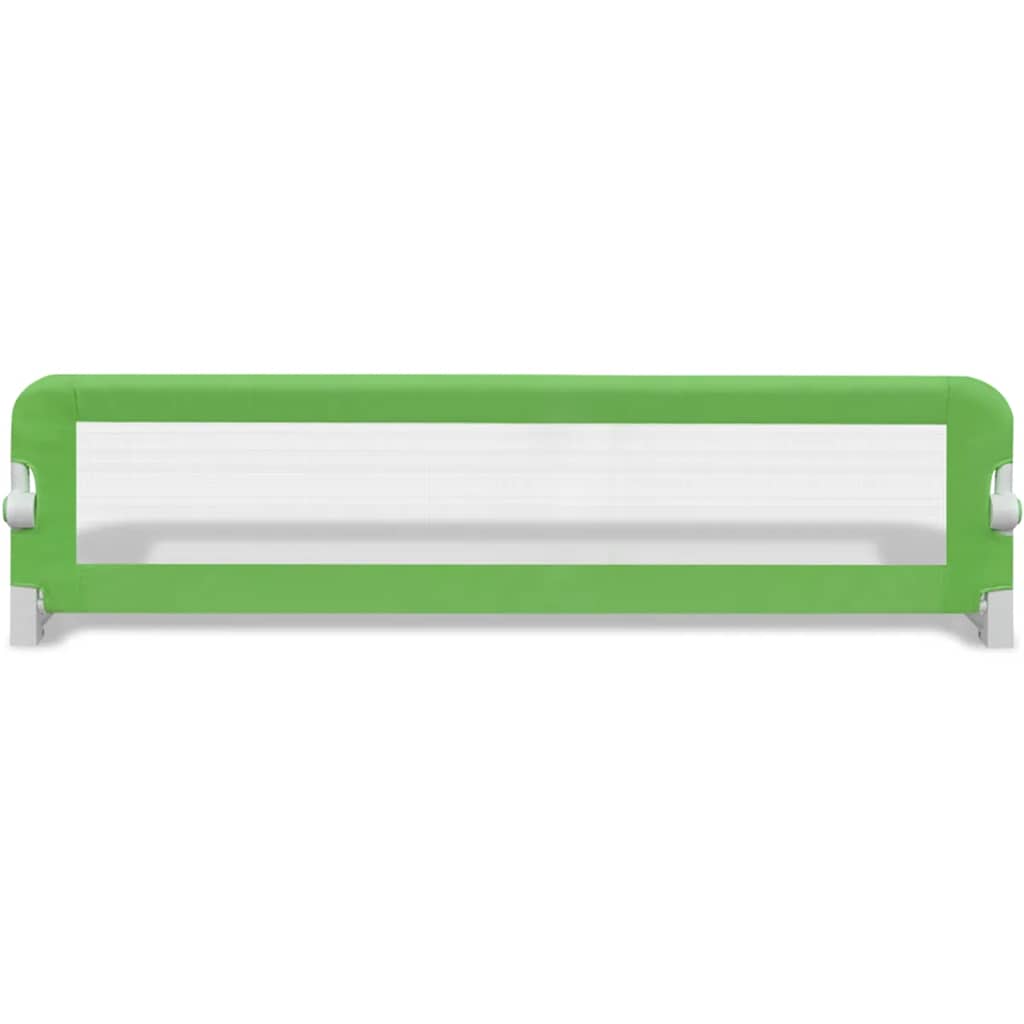 vidaXL Toddler Safety Bed Rail 2 pcs Green 150x42 cm
