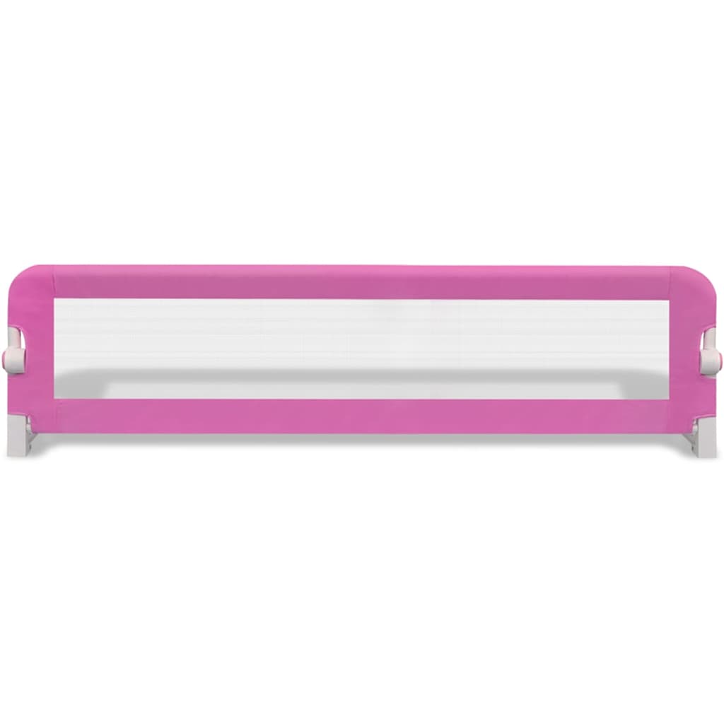vidaXL Toddler Safety Bed Rail 2 pcs Pink 150x42 cm