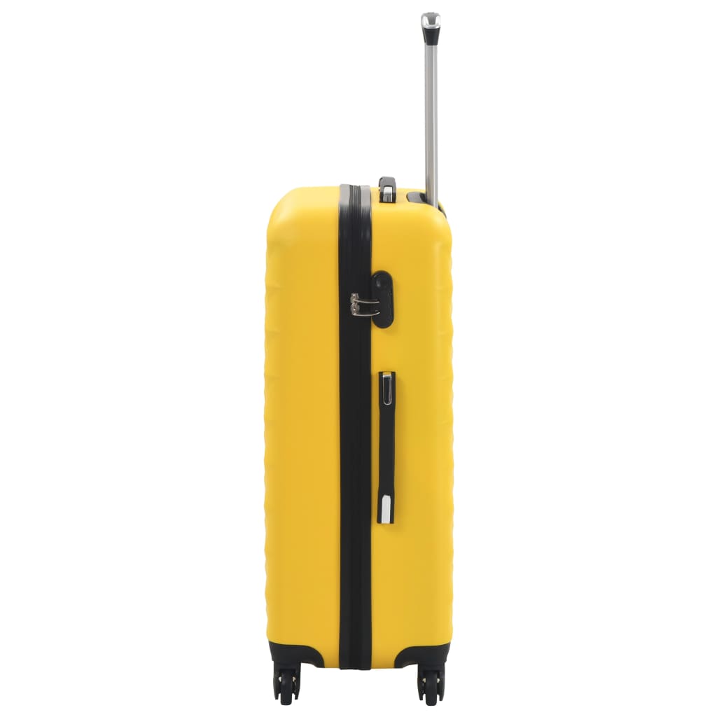 vidaXL Hardcase Trolley Set 3 pcs Yellow ABS