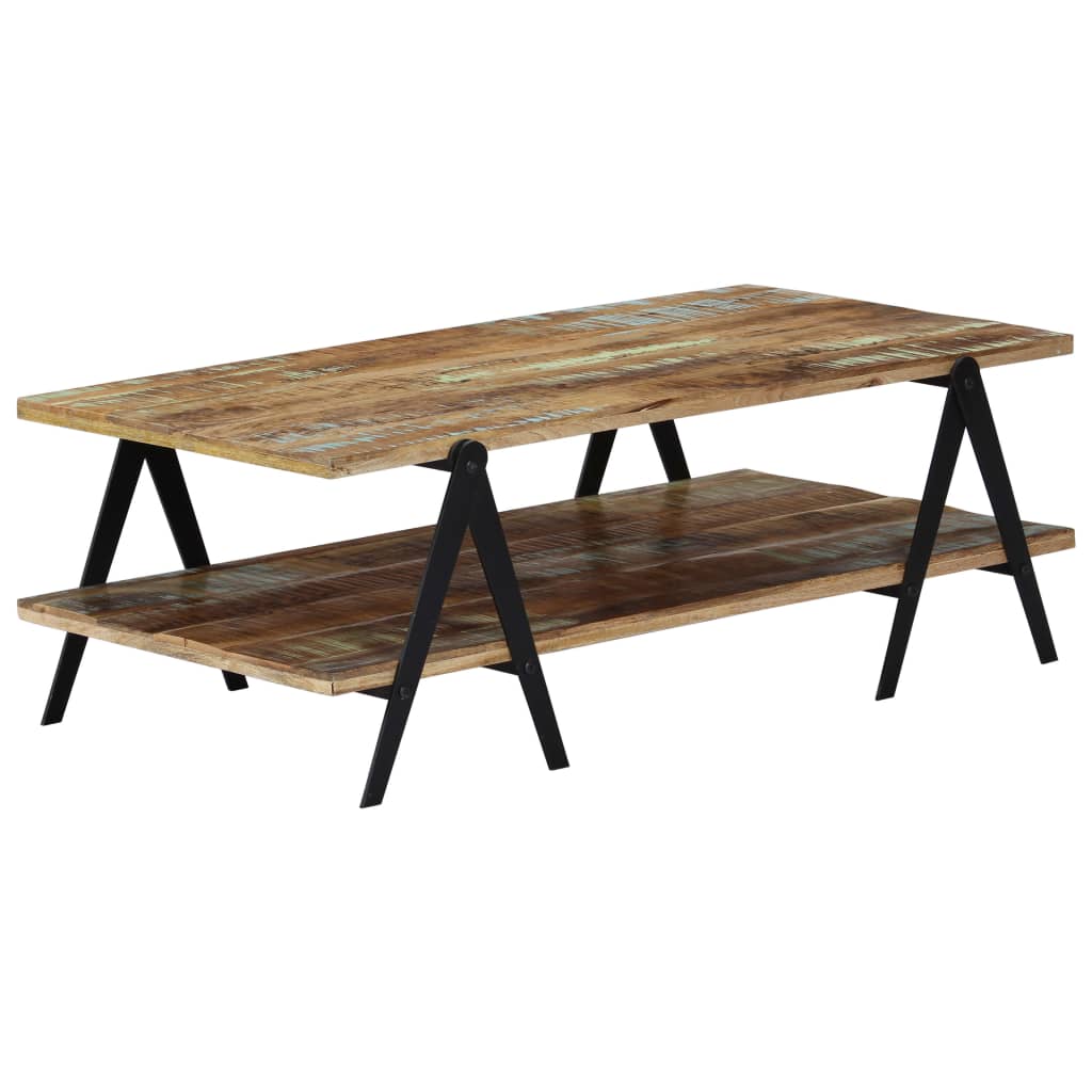 vidaXL Coffee Table 115x60x40 cm Solid Reclaimed Wood