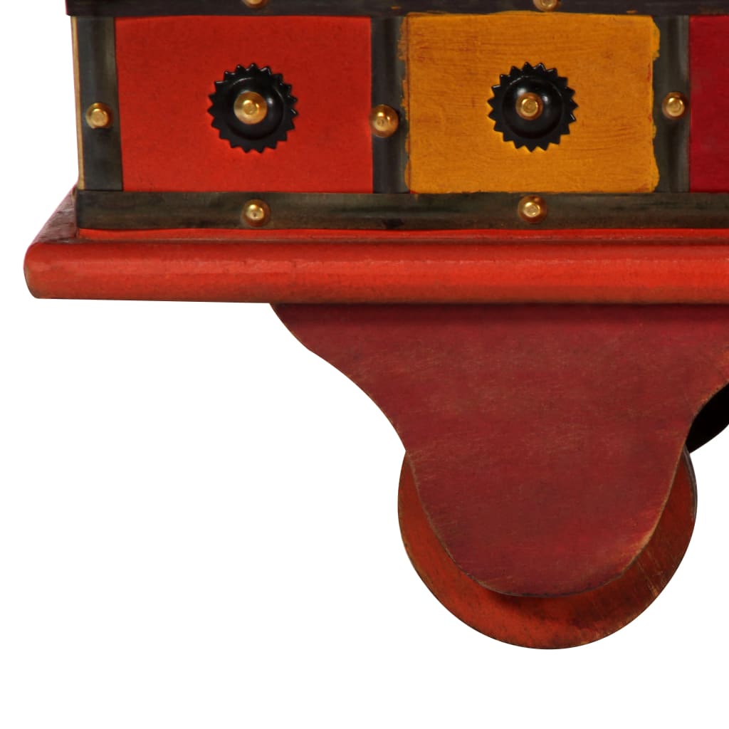 vidaXL Storage Box Red 110x40x40 cm Solid Acacia Wood