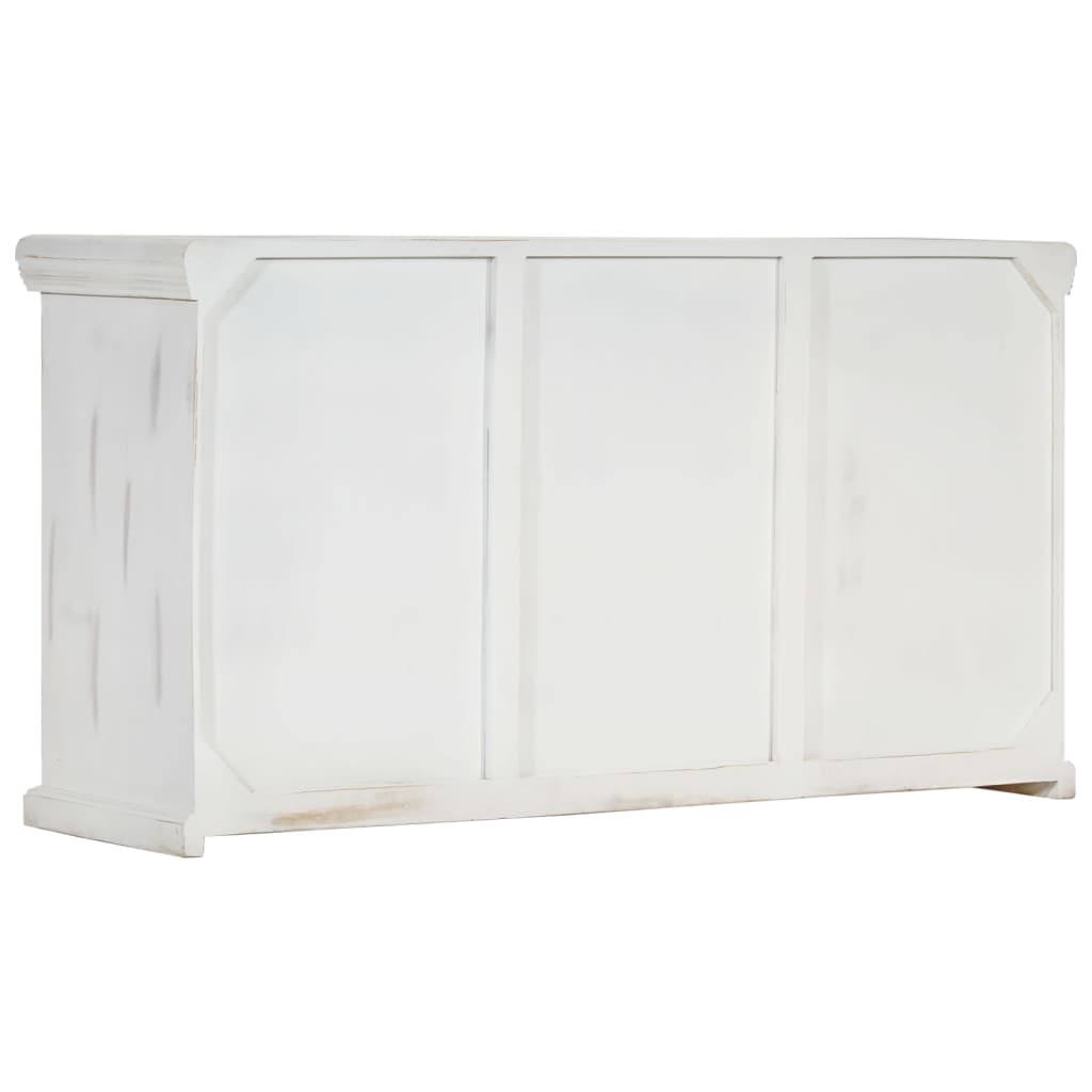 vidaXL Sideboard White 140x40x74 cm Solid Mango Wood