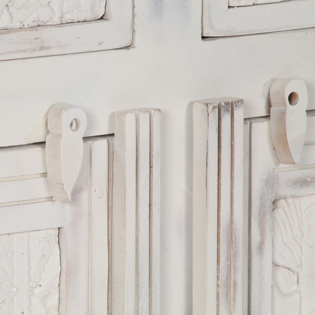 vidaXL Sideboard White 140x40x74 cm Solid Mango Wood