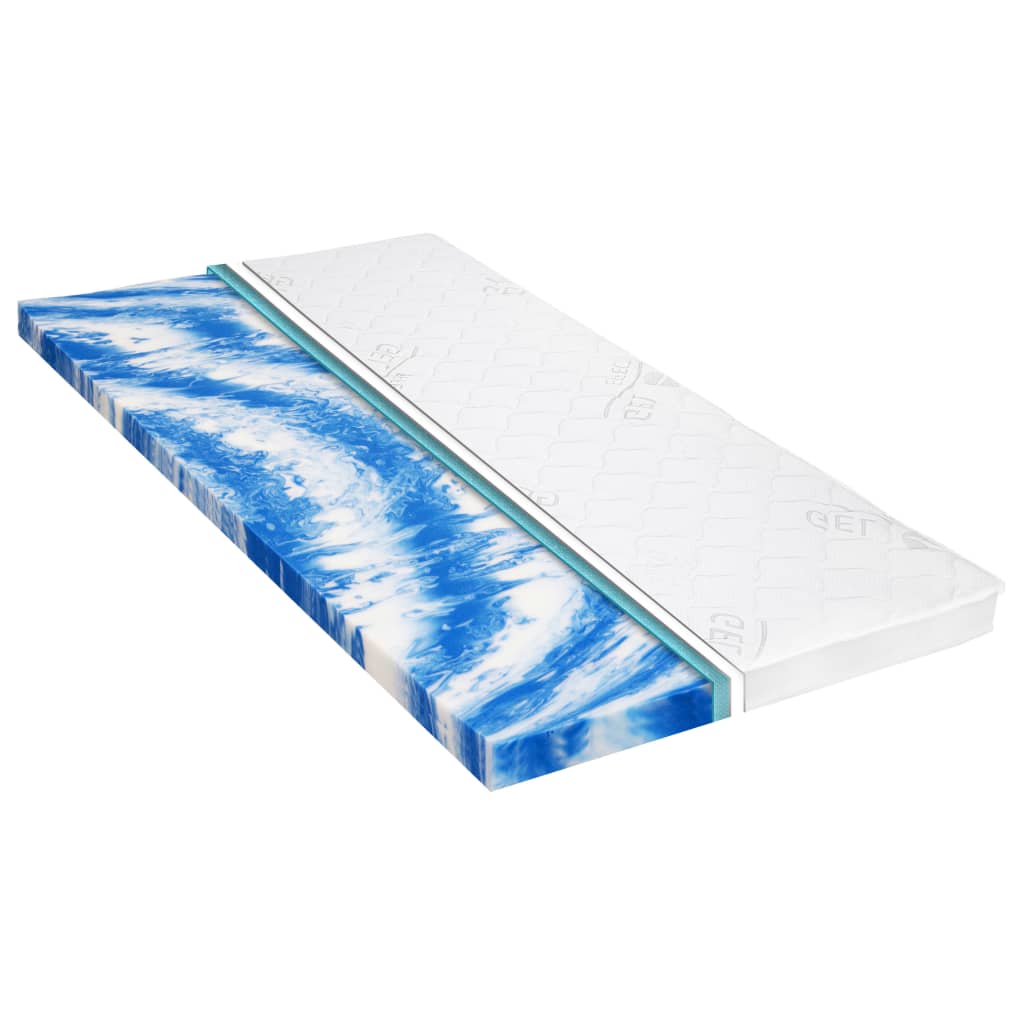 vidaXL Mattress Topper 90x200 cm Gel Foam 7 cm