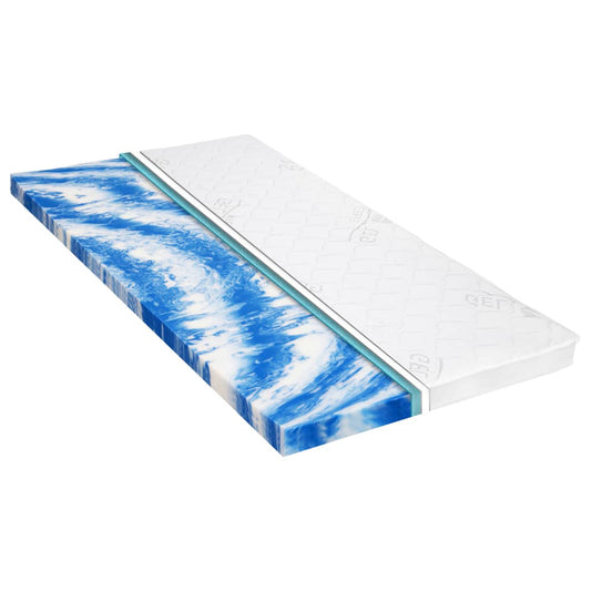 vidaXL Mattress Topper 90x200 cm Gel Foam 7 cm