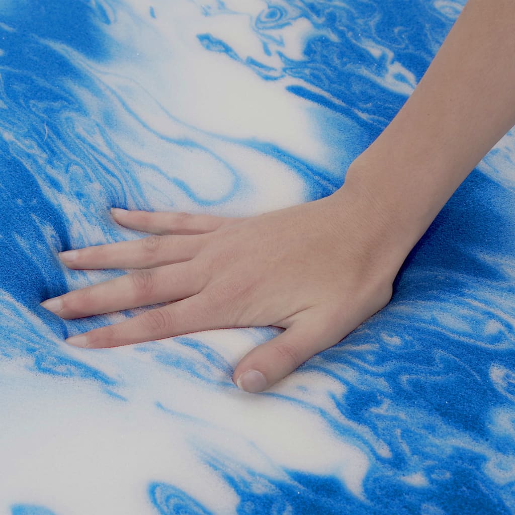 vidaXL Mattress Topper 90x200 cm Gel Foam 7 cm