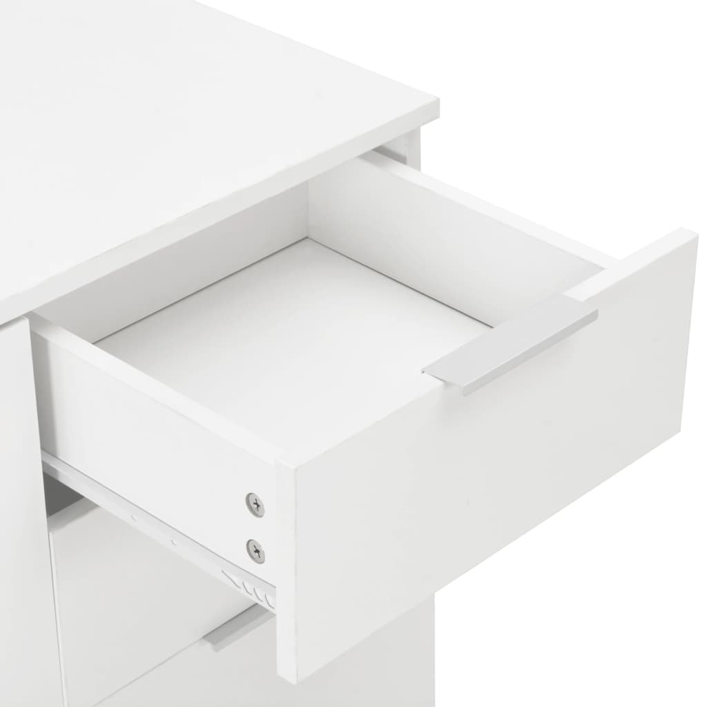 vidaXL Sideboard High Gloss White 107x35x80.5 cm