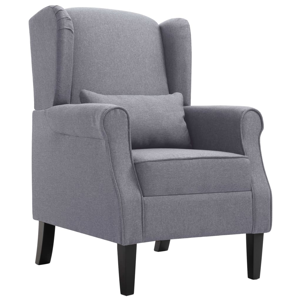 vidaXL Armchair Dark Grey Fabric