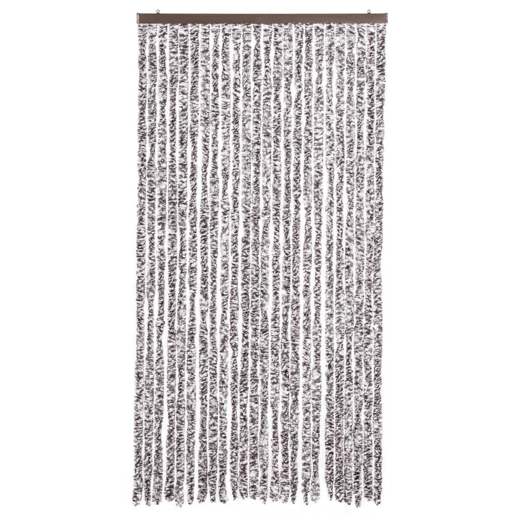 vidaXL Insect Curtain Brown and Beige 100x220 cm Chenille