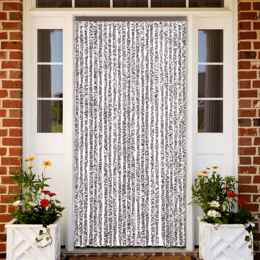 vidaXL Insect Curtain Brown and Beige 100x220 cm Chenille