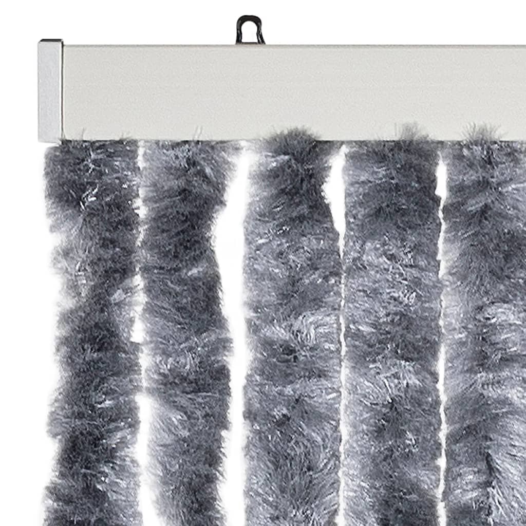 vidaXL Insect Curtain Silver 90x220 cm Chenille