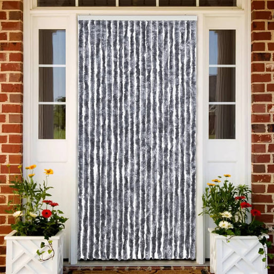 vidaXL Insect Curtain Silver 90x220 cm Chenille