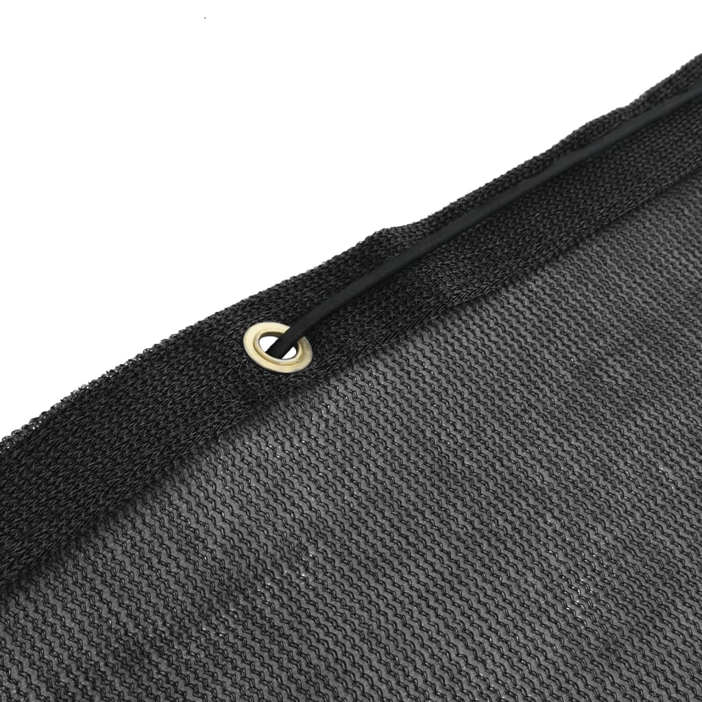 vidaXL Trailer Net HDPE 2x3 m Black