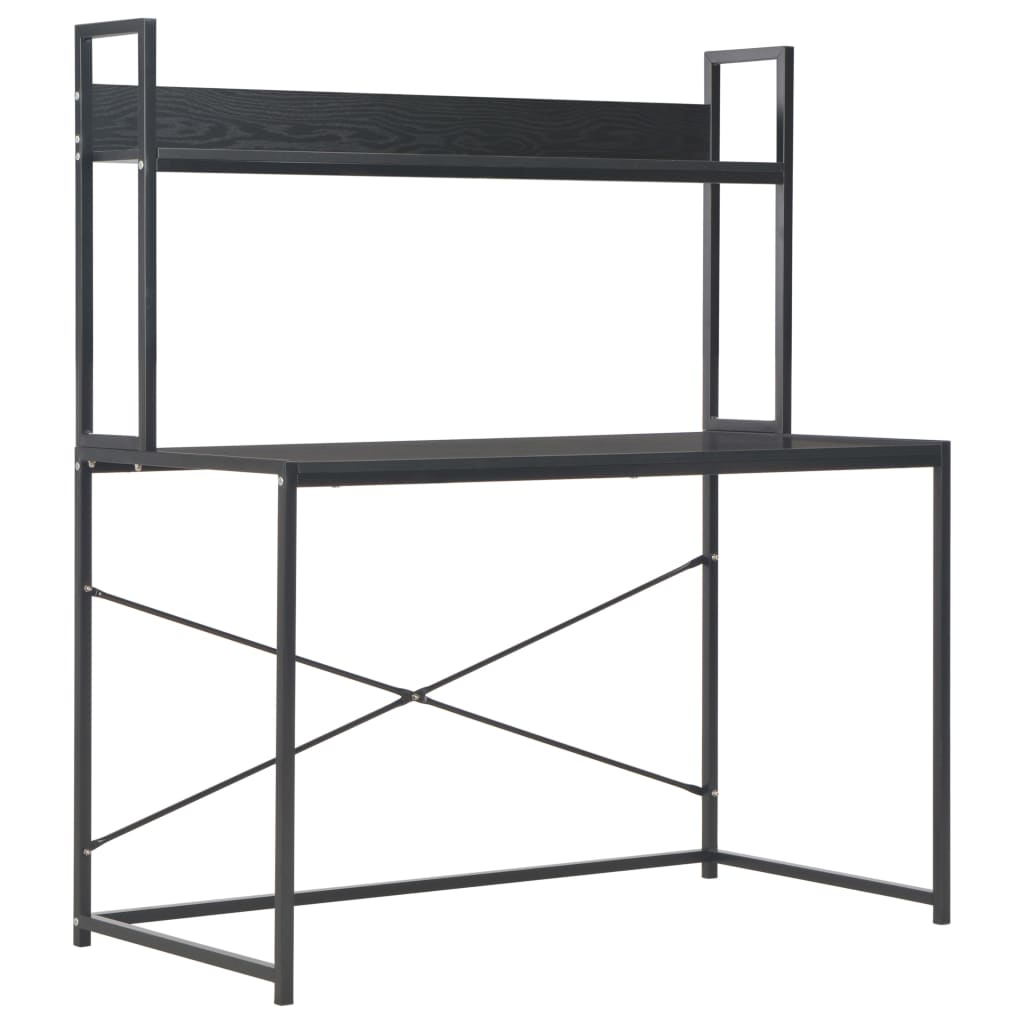 vidaXL Computer Desk Black 120x60x138 cm