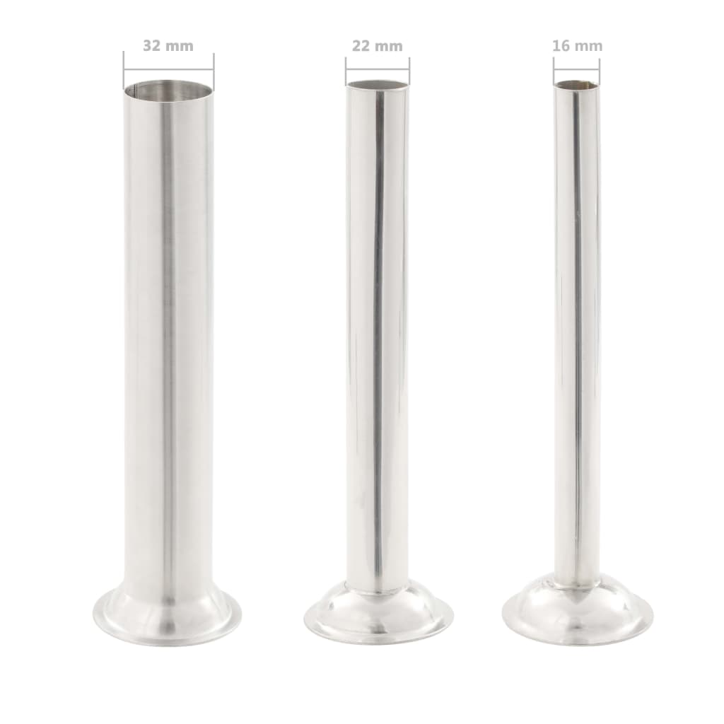 vidaXL Manual Sausage Stuffer Silver 5 L Stainless Steel