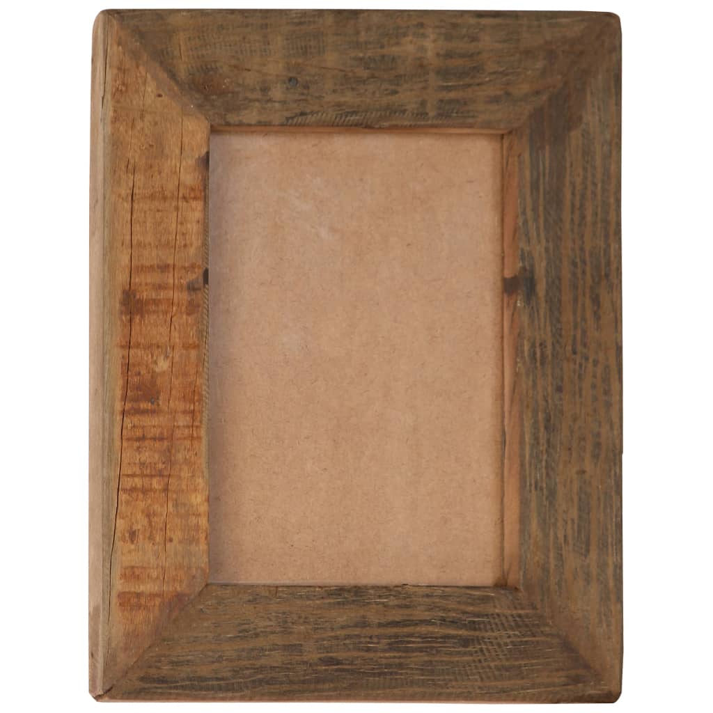 vidaXL Photo Frames 2 pcs 25x30 cm Solid Reclaimed Wood and Glass