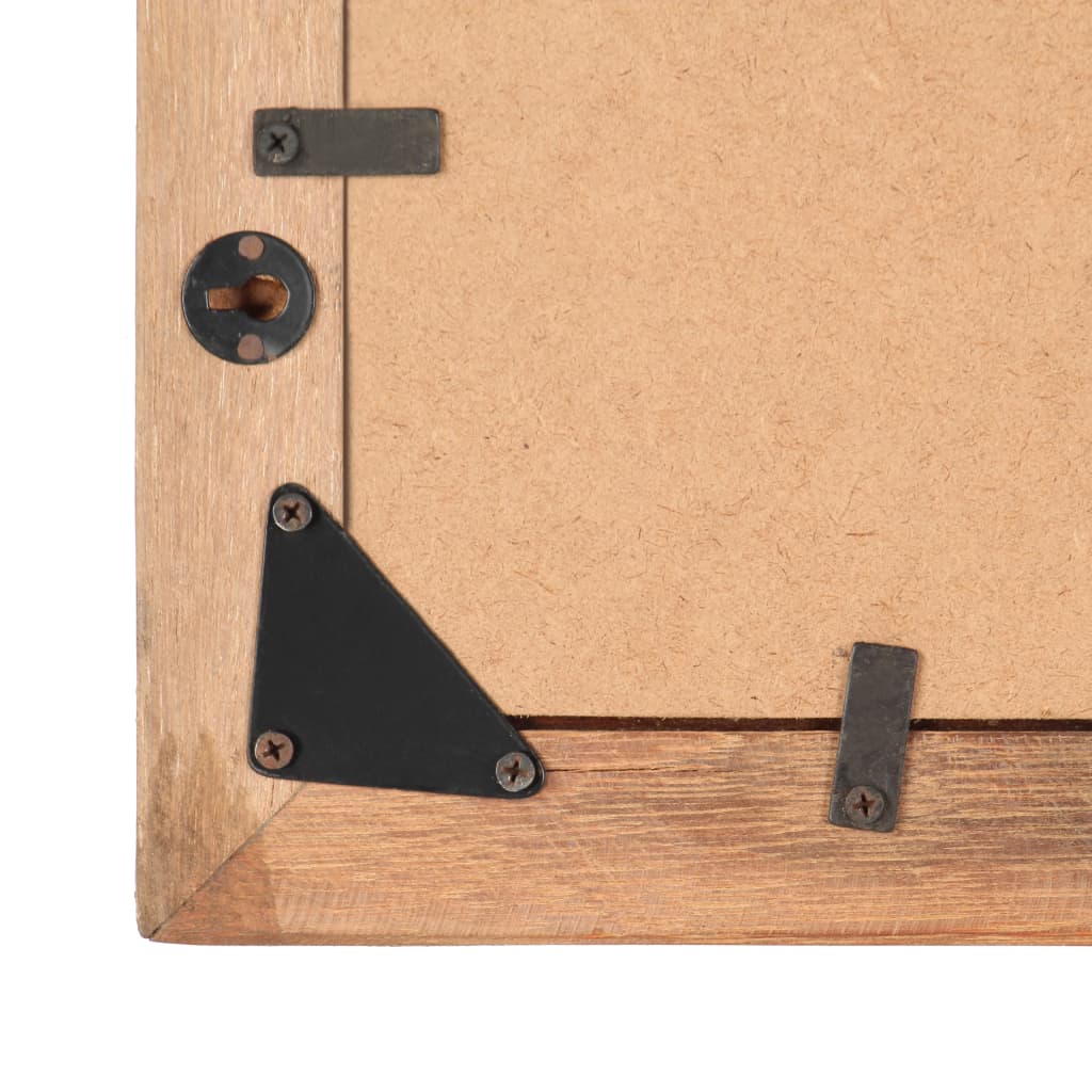 vidaXL Photo Frames 2 pcs 25x30 cm Solid Reclaimed Wood and Glass