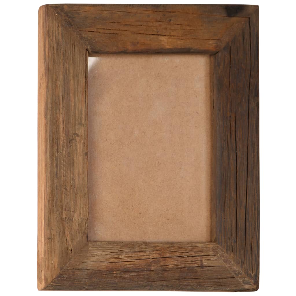 vidaXL Photo Frames 2 pcs 25x30 cm Solid Reclaimed Wood and Glass