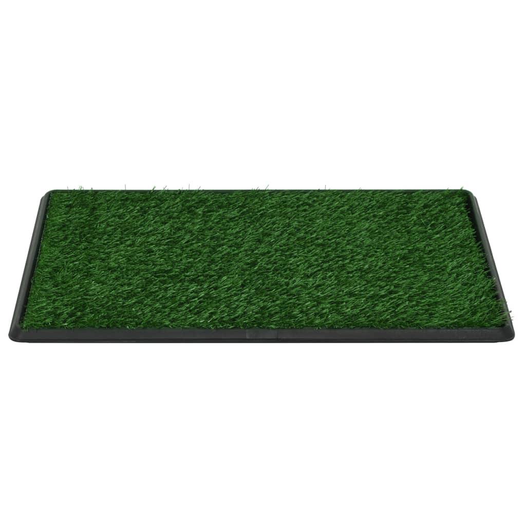 vidaXL Pet Toilet with Tray & Faux Turf Green 76x51x3 cm WC