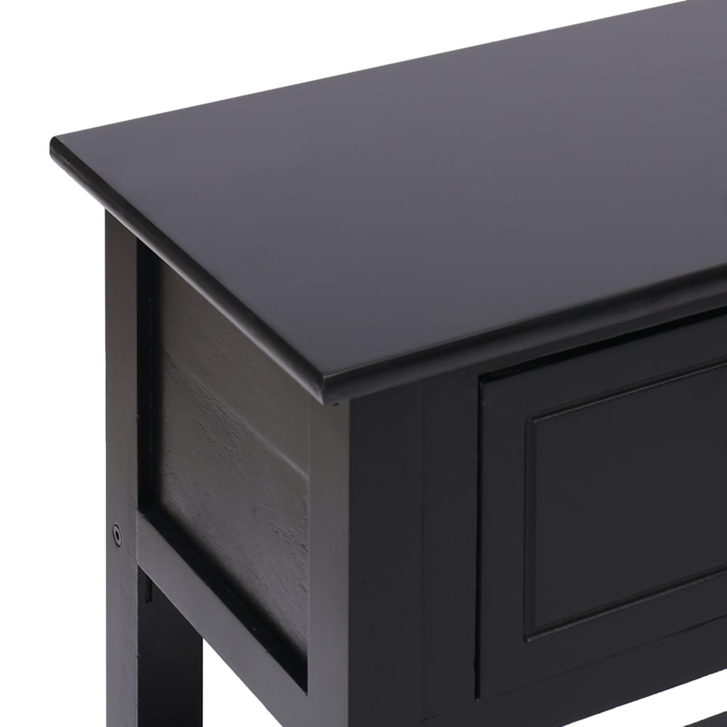 vidaXL Sideboard Black 115x30x76 cm Wood