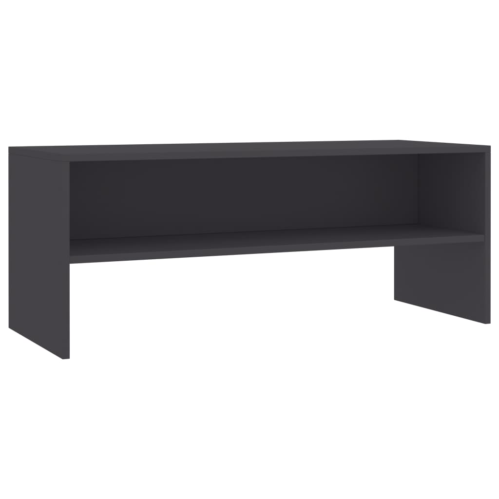 vidaXL TV Cabinet Grey 100x40x40 cm Engineered Wood