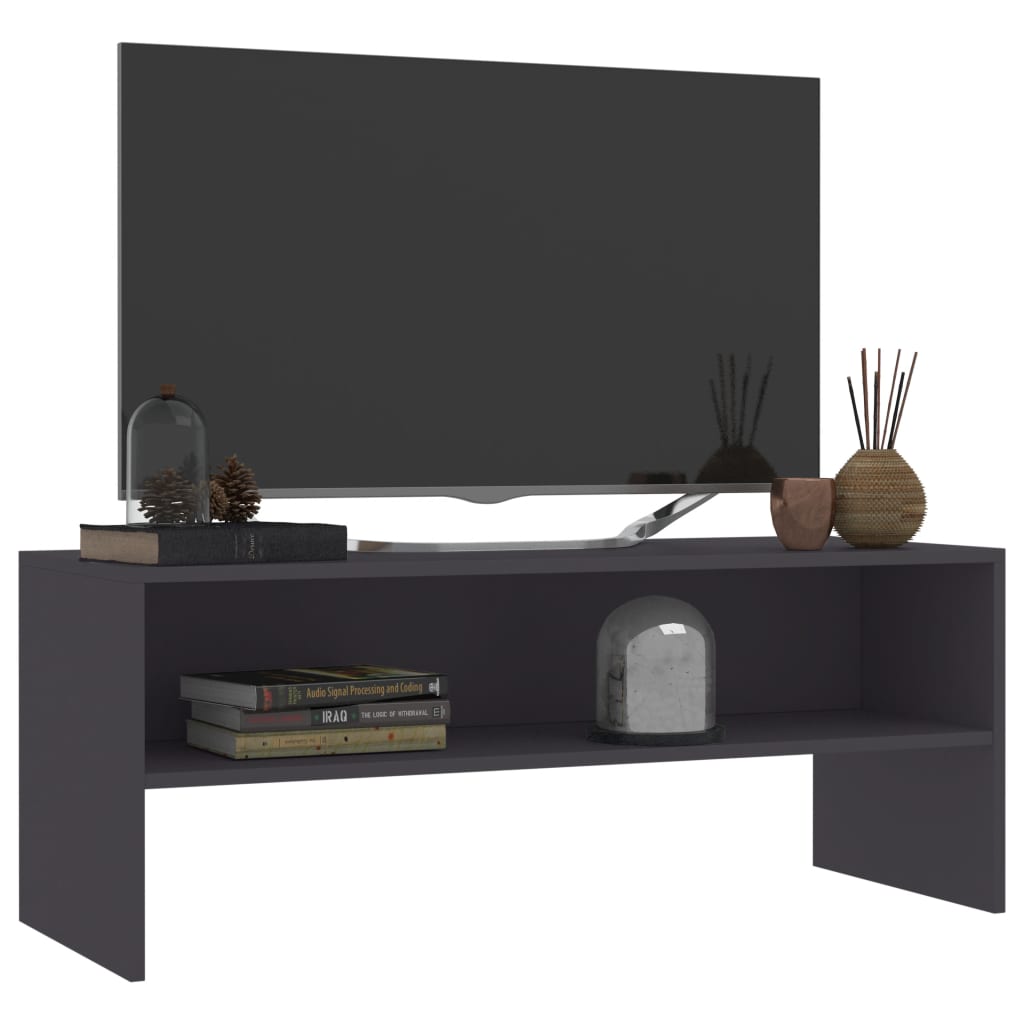 vidaXL TV Cabinet Grey 100x40x40 cm Engineered Wood