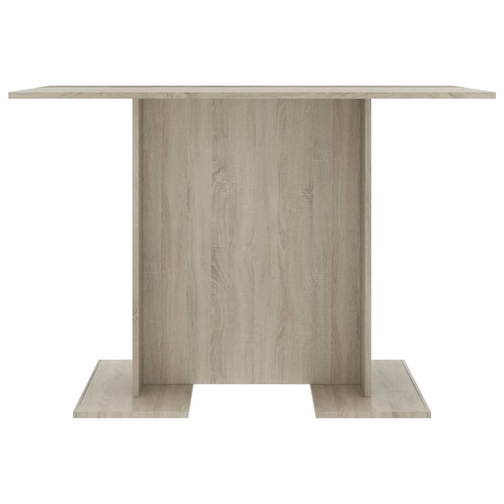 vidaXL Dining Table Sonoma Oak 110x60x75 cm Engineered Wood
