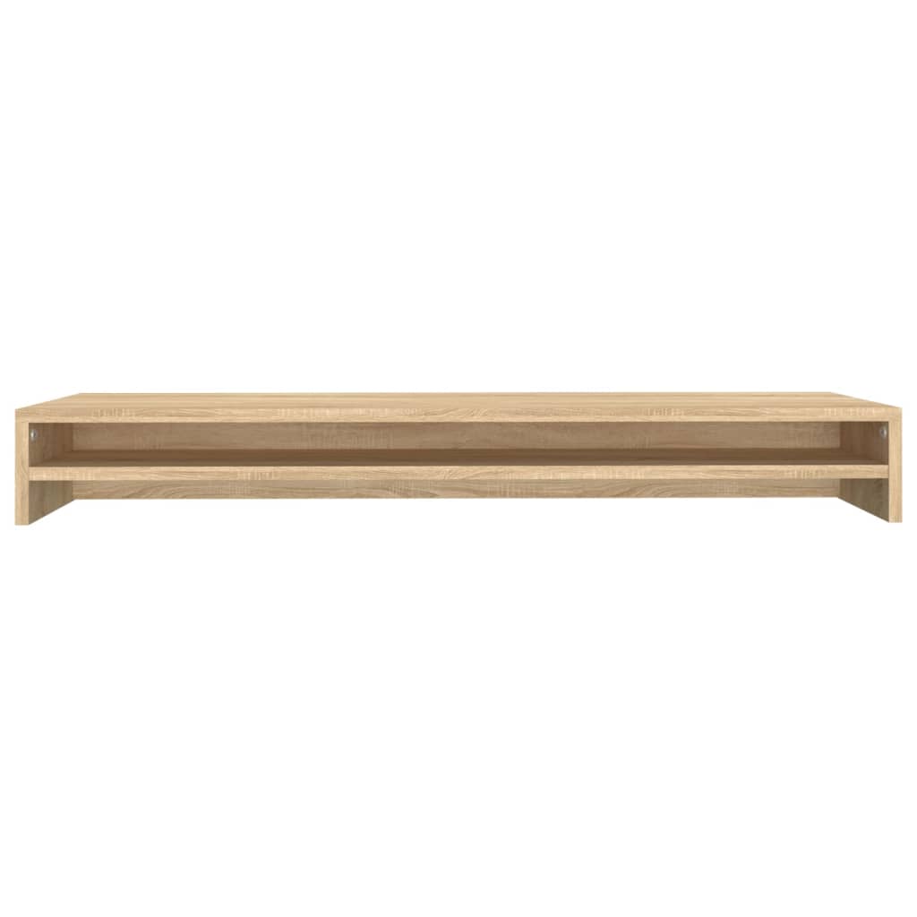 vidaXL Monitor Stand Sonoma Oak 100x24x13 cm Engineered Wood