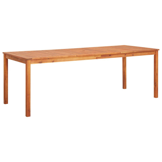 vidaXL Garden Table 215x90x74 cm Solid Acacia Wood