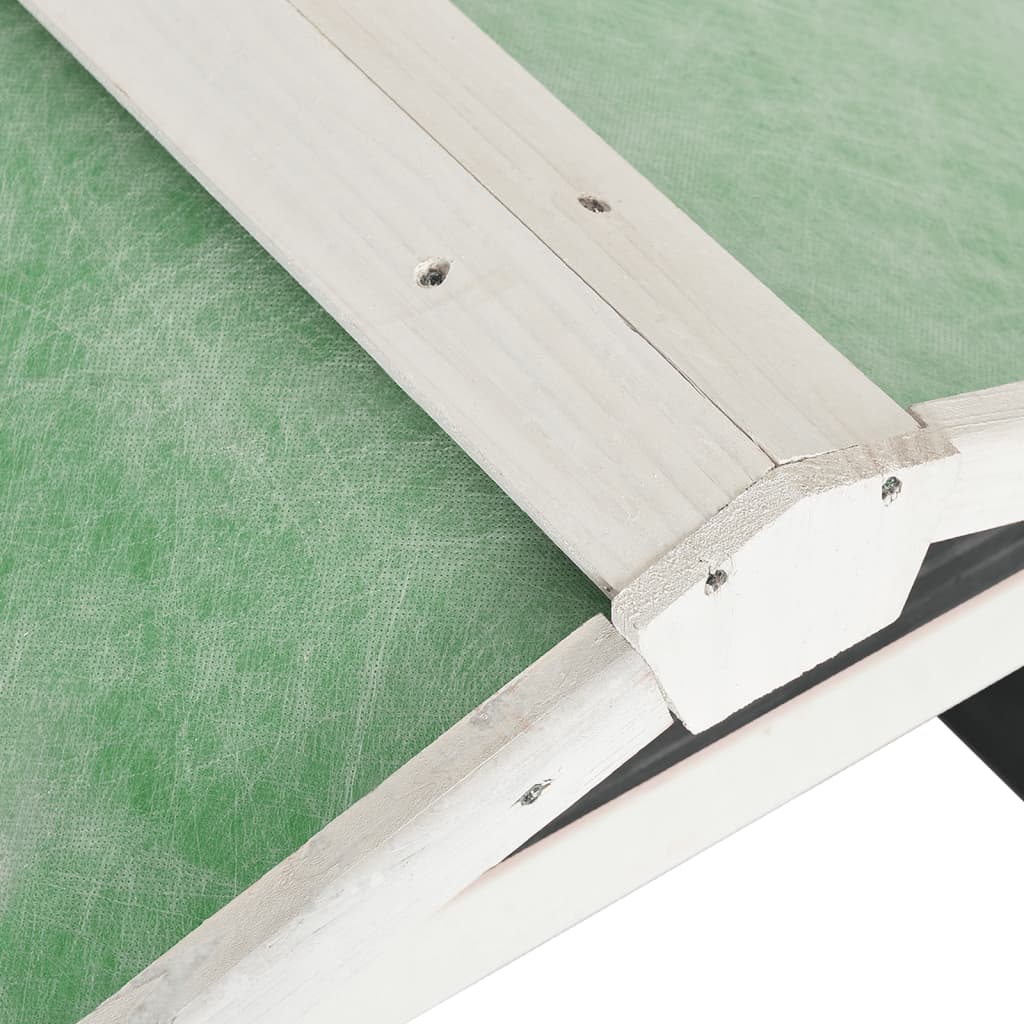 vidaXL Robotic Lawn Mower Garage 72x87x50 cm Grey and White Firwood