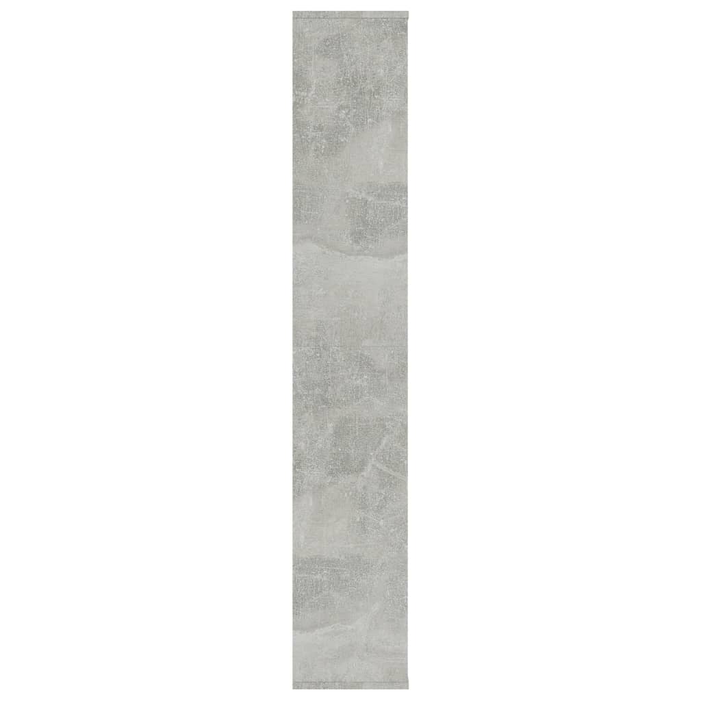vidaXL Room Divider/Book Cabinet Concrete Grey 100x24x140 cm Engineered Wood