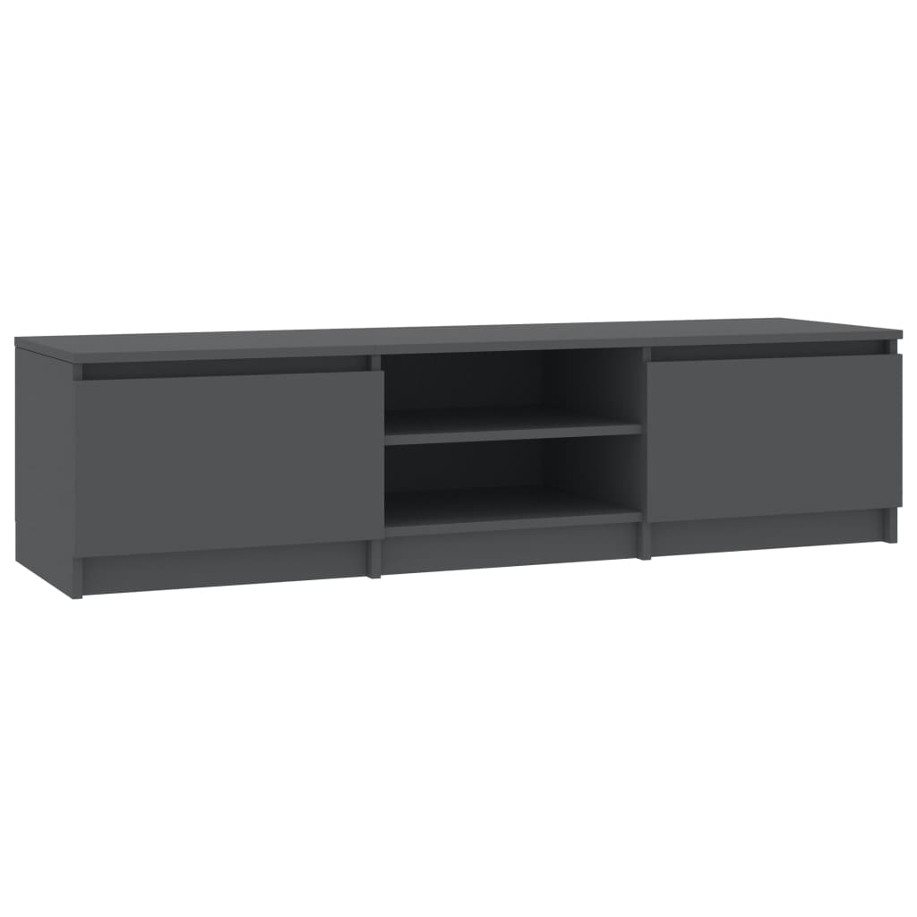 vidaXL TV Cabinet Grey 140x40x35.5 cm Engineered Wood