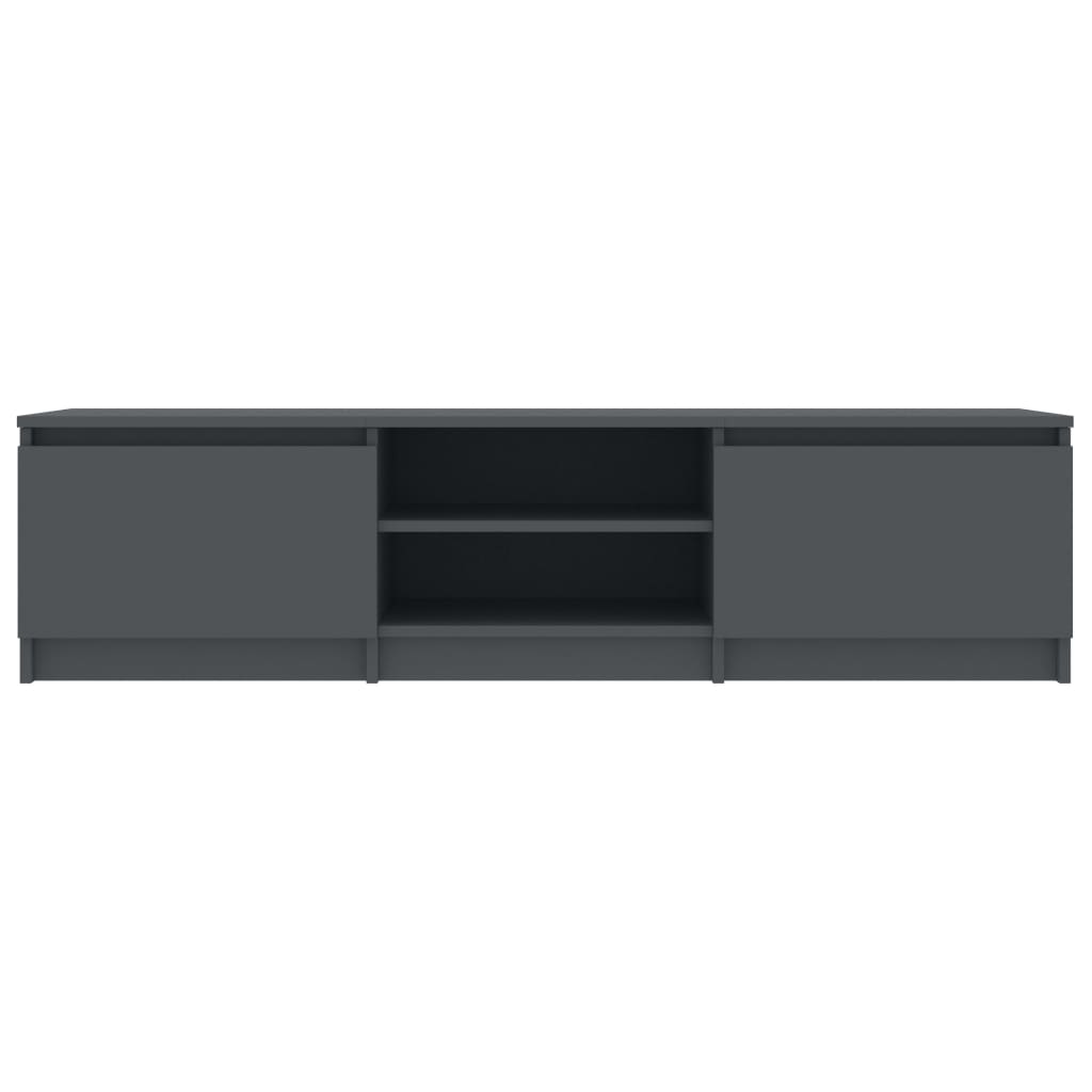 vidaXL TV Cabinet Grey 140x40x35.5 cm Engineered Wood