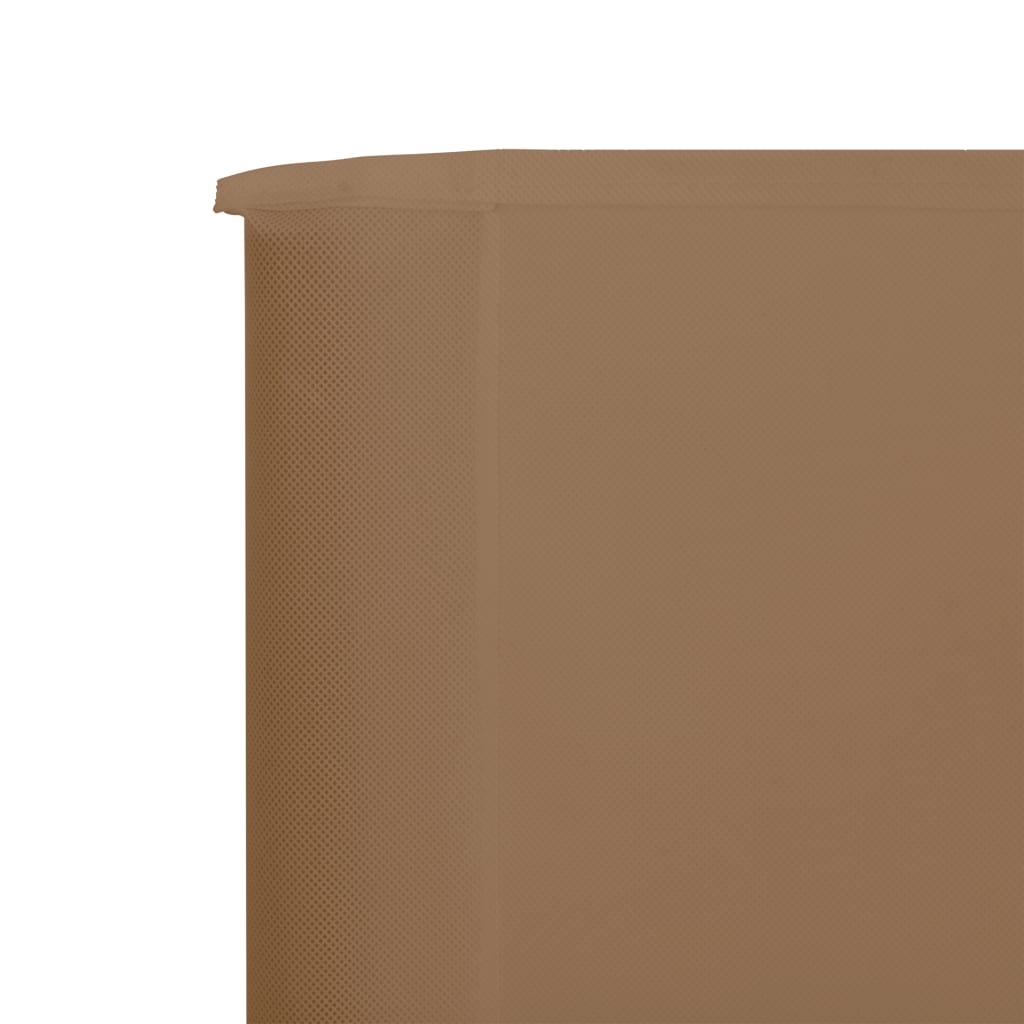 vidaXL 3-panel Wind Screen Fabric 400x160 cm Taupe