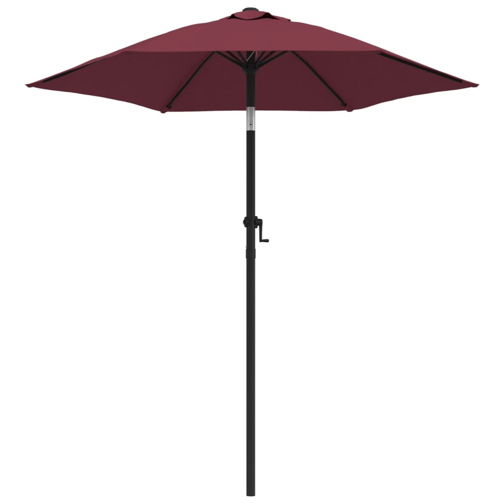 vidaXL Parasol Burgundy 200x224 cm Aluminium