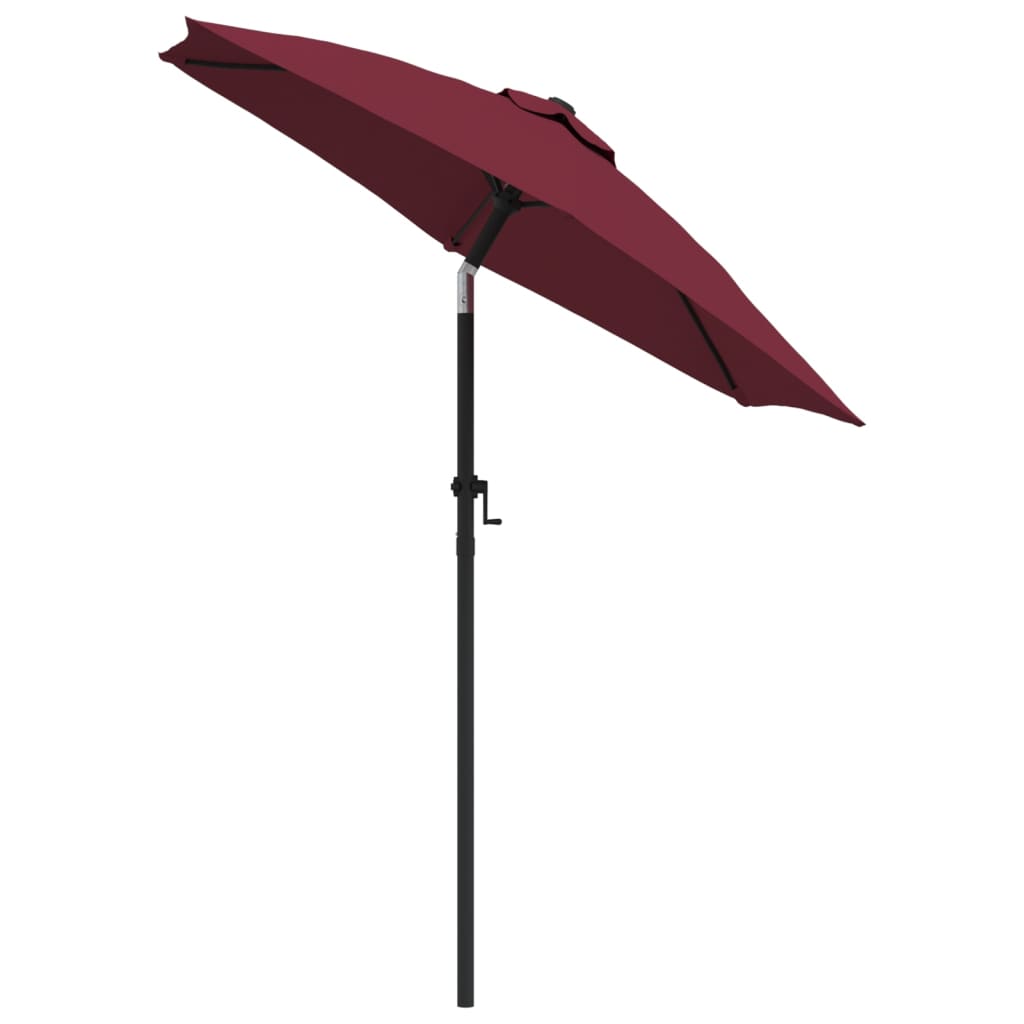 vidaXL Parasol Burgundy 200x224 cm Aluminium
