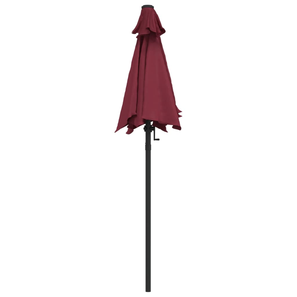 vidaXL Parasol Burgundy 200x224 cm Aluminium