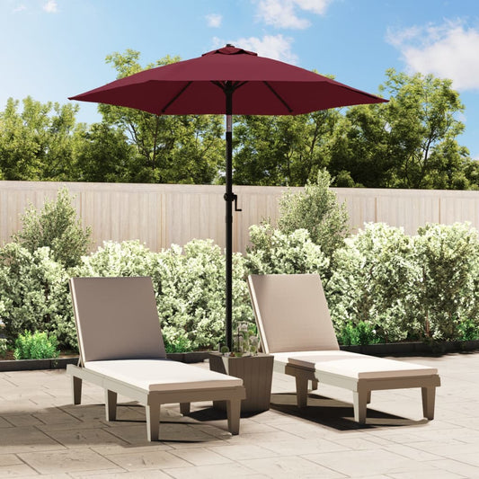 vidaXL Parasol Burgundy 200x224 cm Aluminium