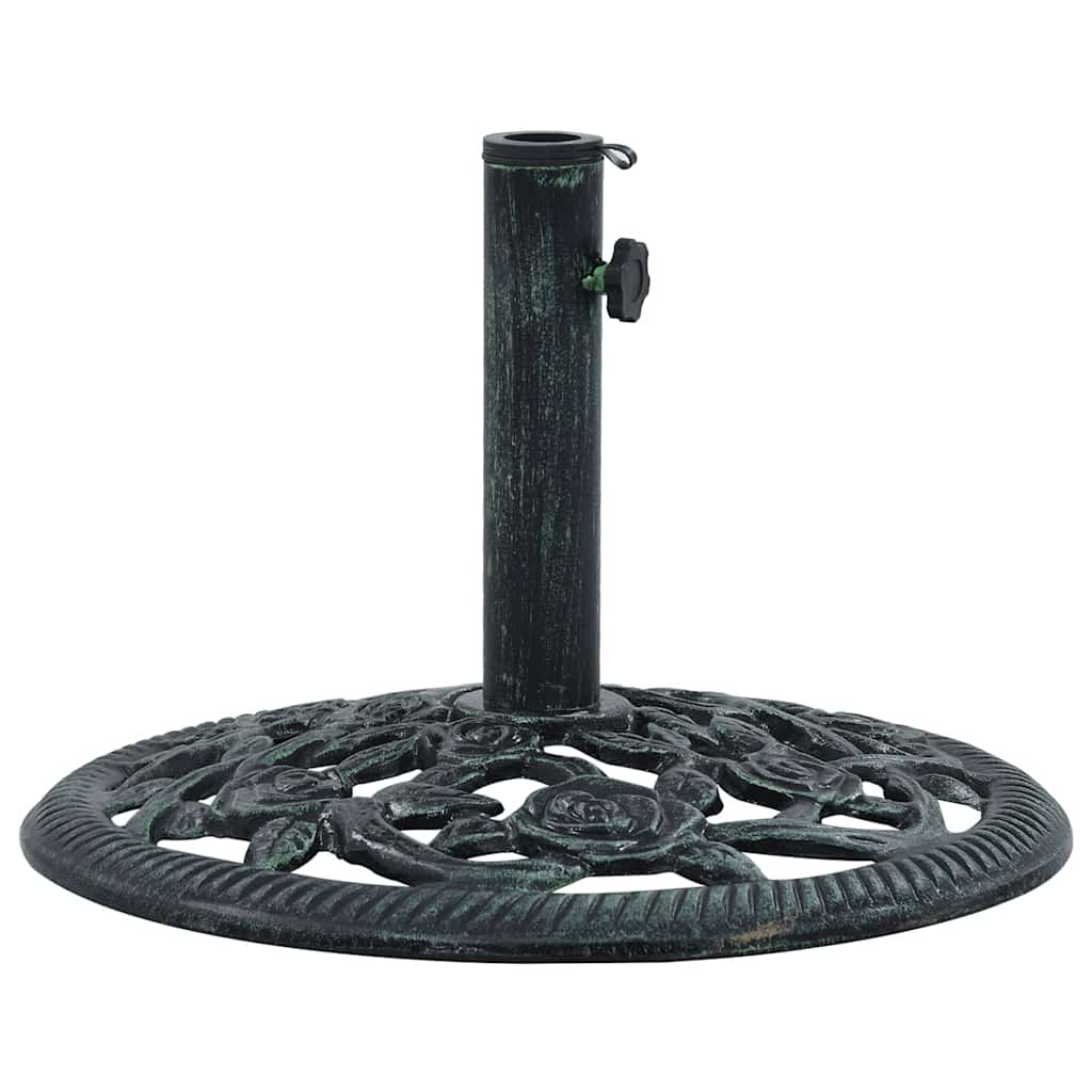 vidaXL Umbrella Base Green 9 kg 40 cm Cast Iron