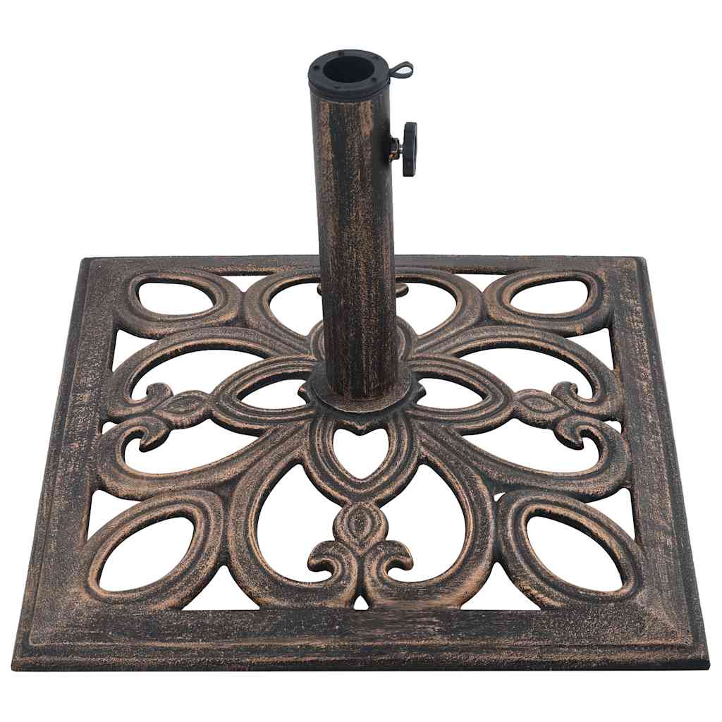 vidaXL Umbrella Base Bronze 12 kg 49 cm Cast Iron